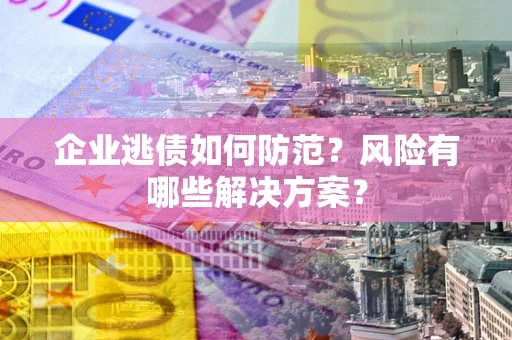 济南企业逃债如何防范？风险有哪些解决方案？