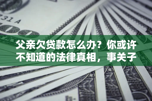 济南父亲欠贷款怎么办？你或许不知道的法律真相，事关子女未来
