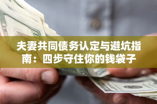 济南夫妻共同债务认定与避坑指南：四步守住你的钱袋子