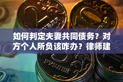 济南如何判定夫妻共同债务？对方个人所负该咋办？律师建议